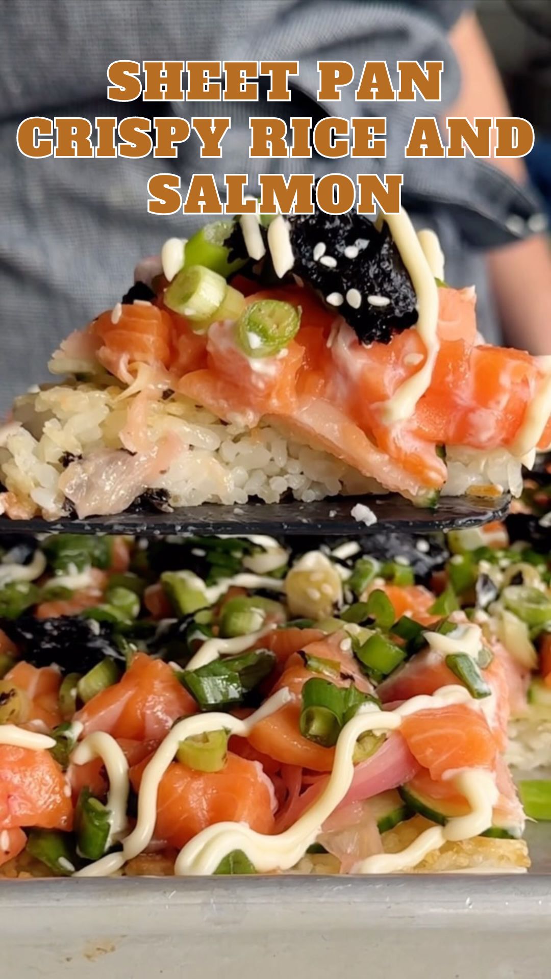 Sheet Pan Crispy Rice & Salmon: Easy Dinner or Fun Appetizer